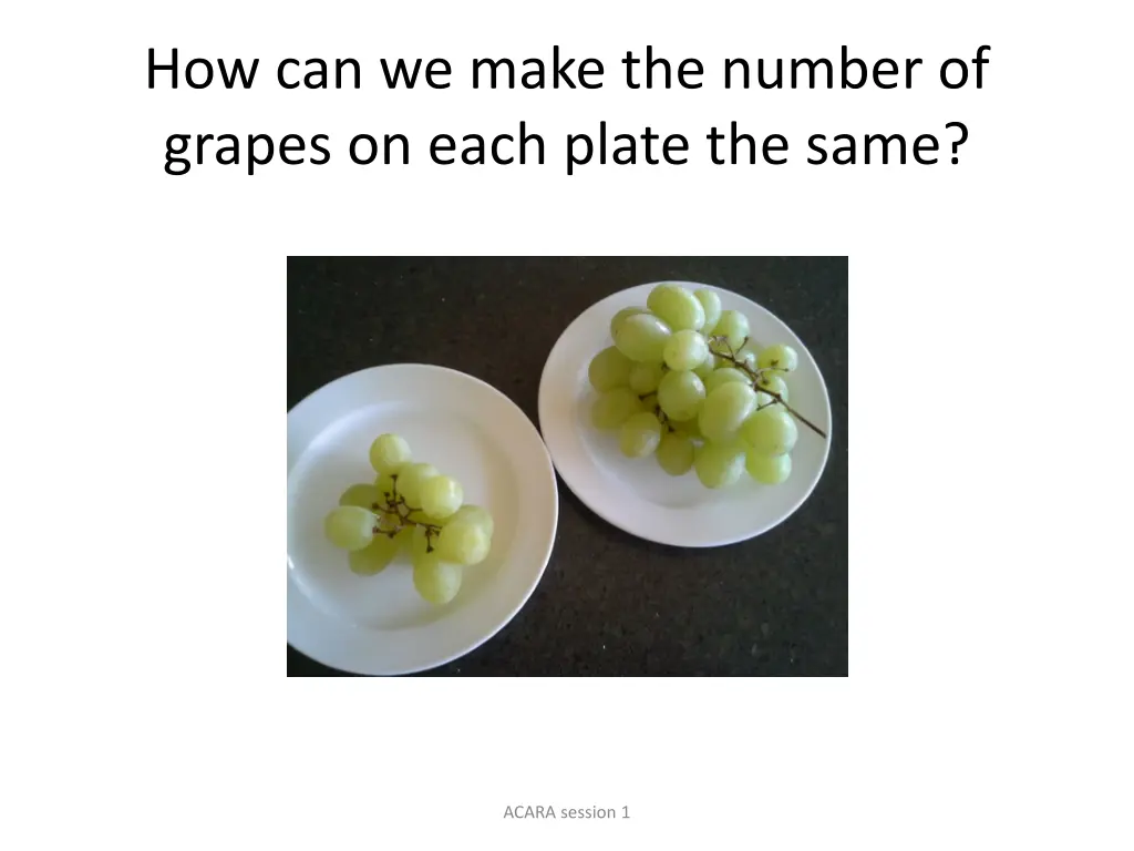 how can we make the number of grapes on each