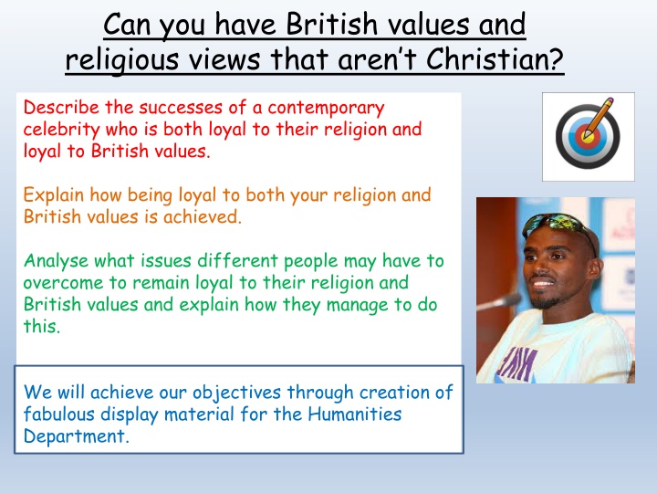 can you have british values and religious views