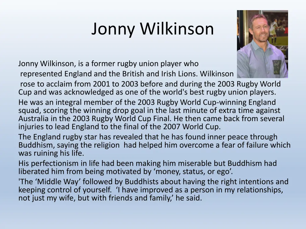 jonny wilkinson