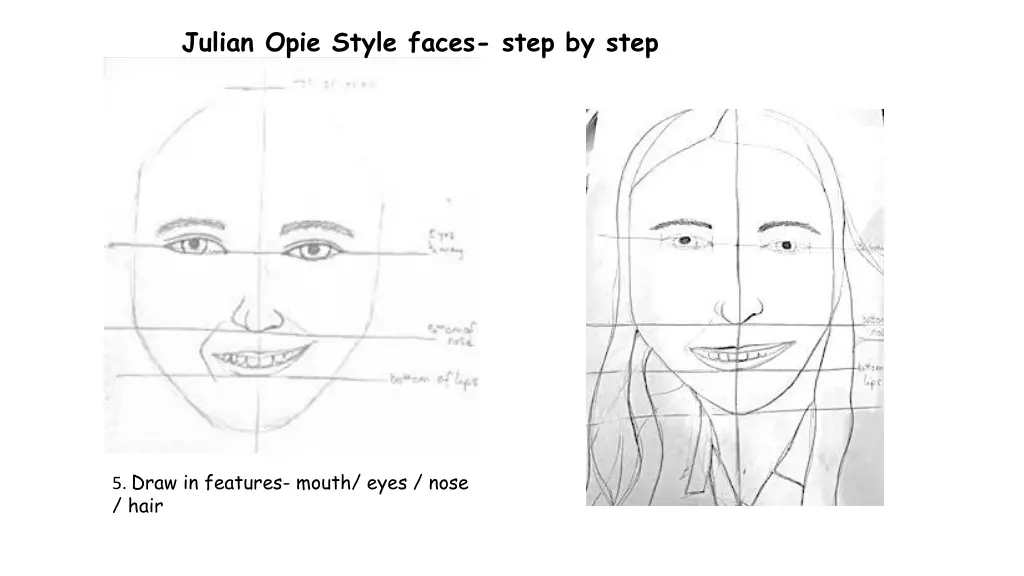 julian opie style faces step by step