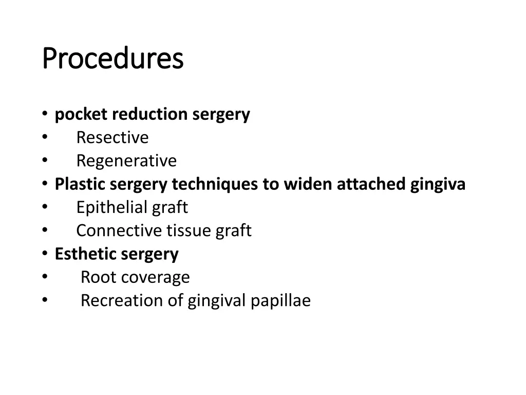 procedures procedures