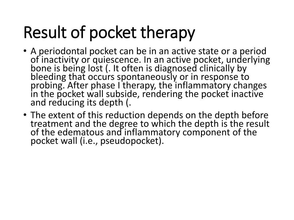 result of pocket therapy result of pocket therapy