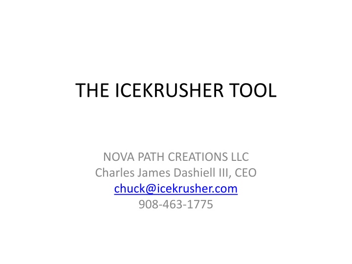 the icekrusher tool