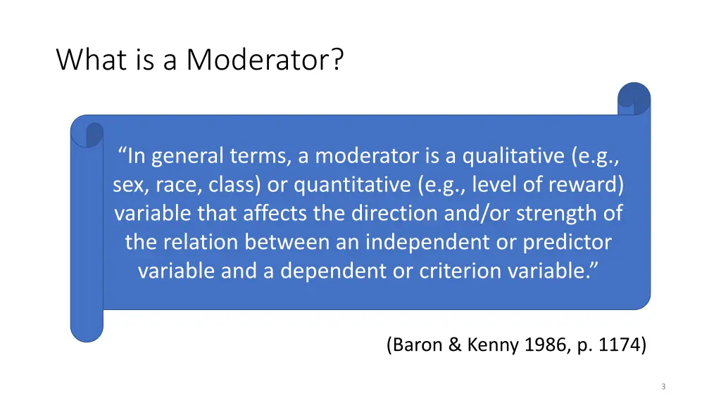 what is a moderator