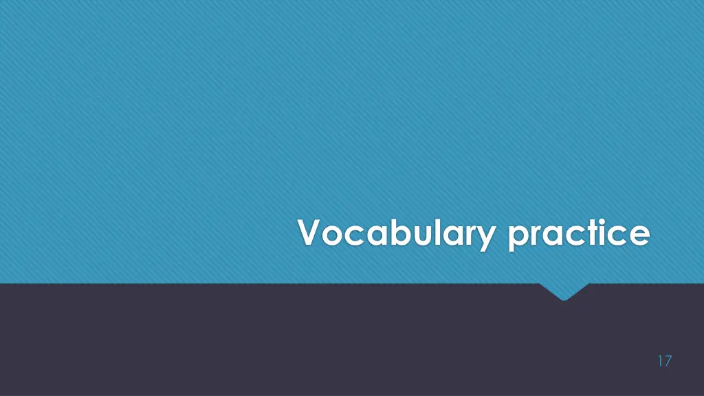 vocabulary practice