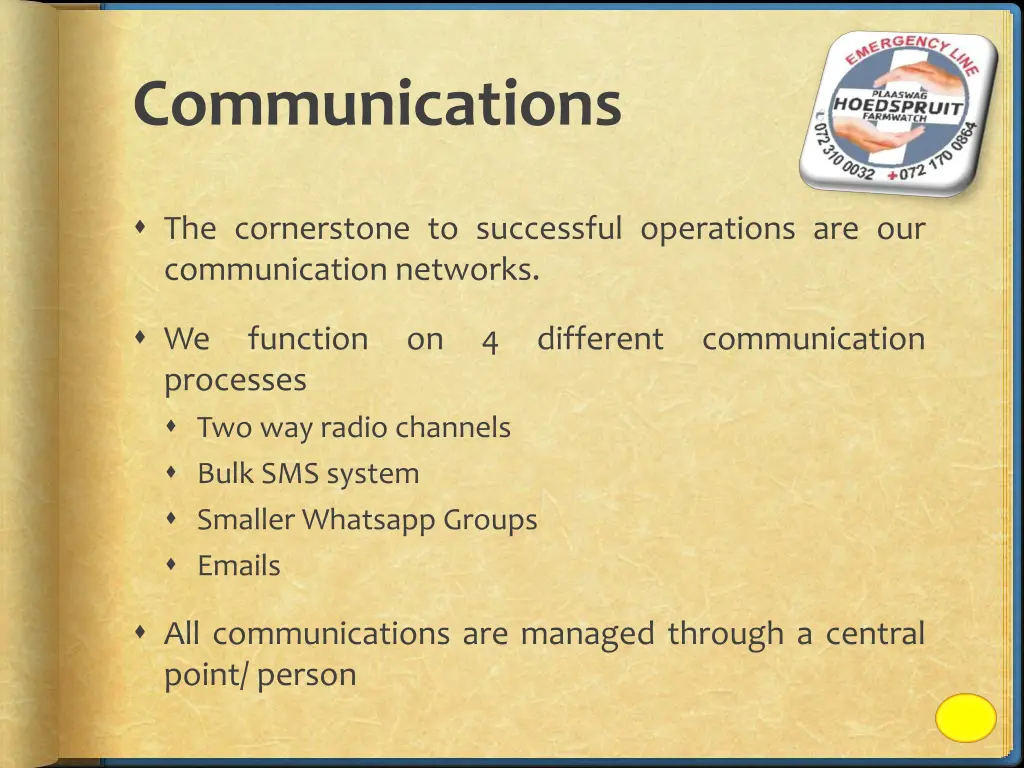 communications