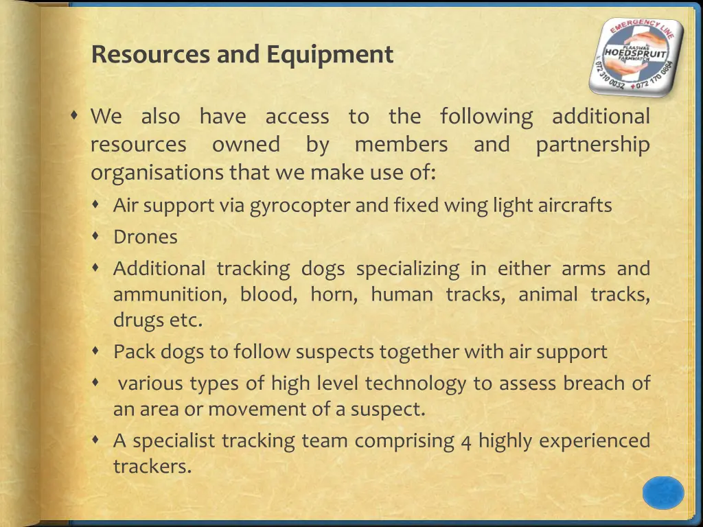 resources and equipment 2