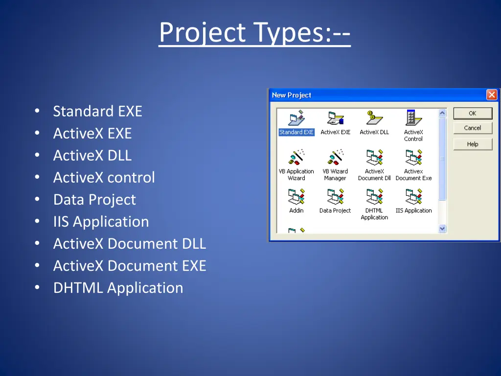 project types