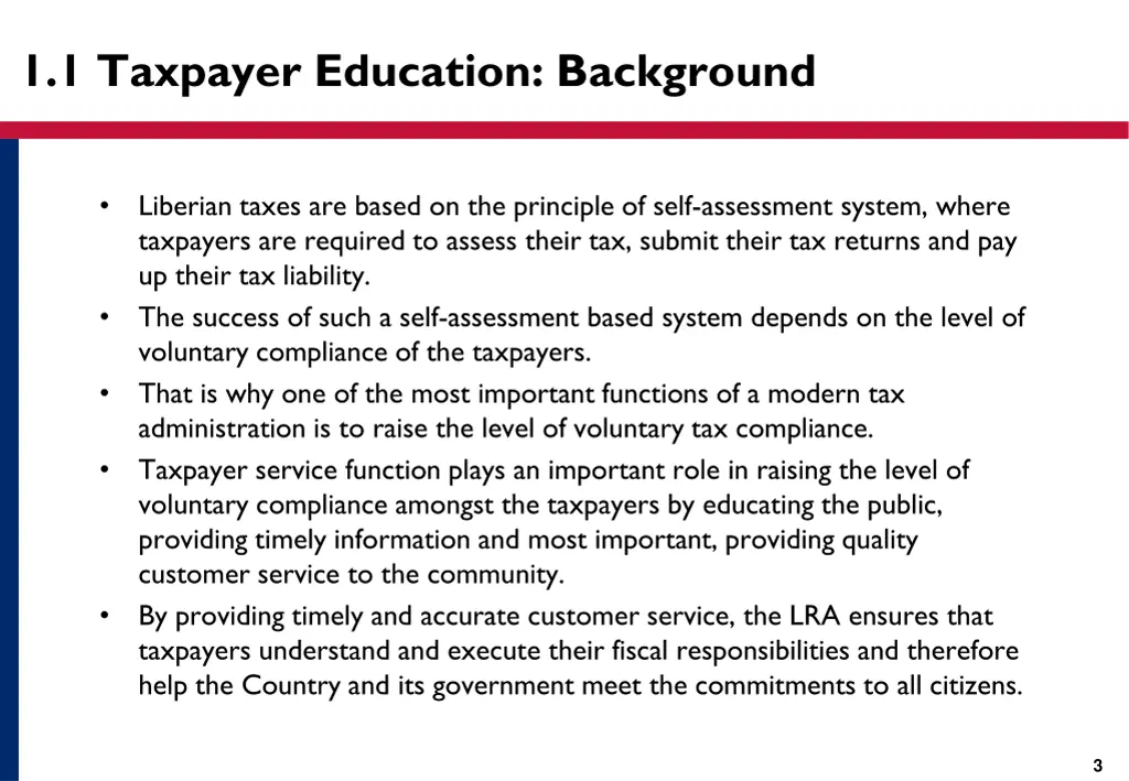 1 1 taxpayer education background