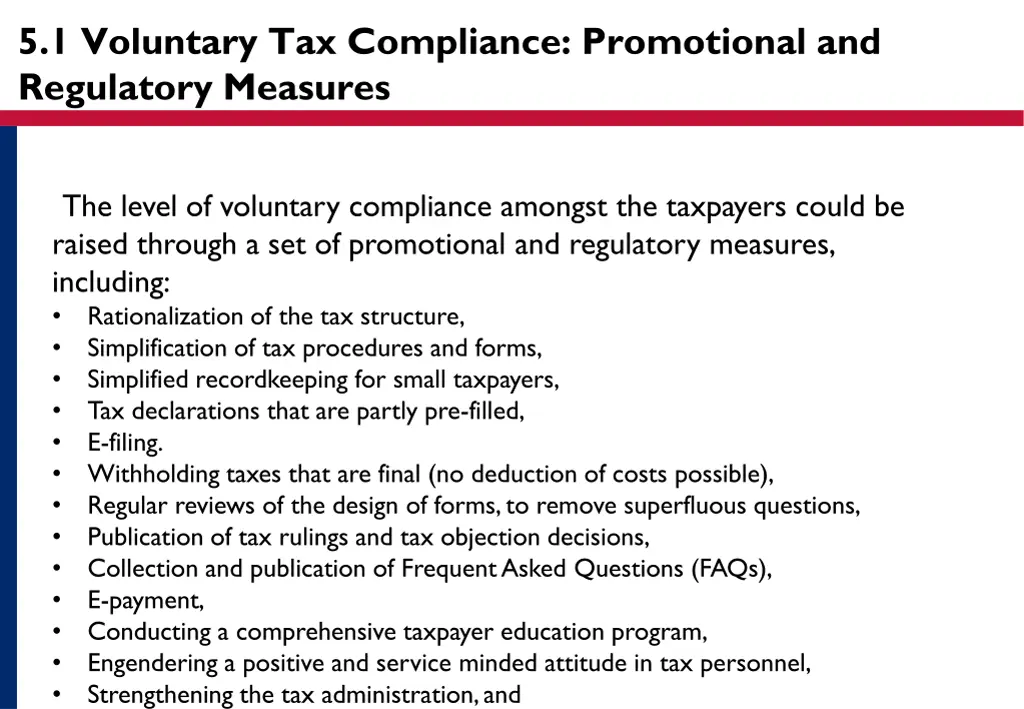 5 1 voluntary tax compliance promotional