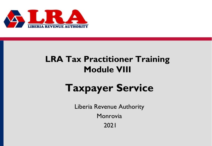 lra tax practitioner training module viii