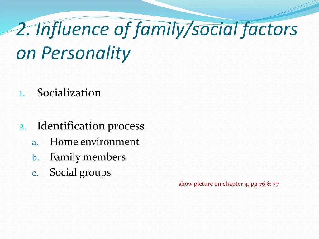 2 influence of family social factors