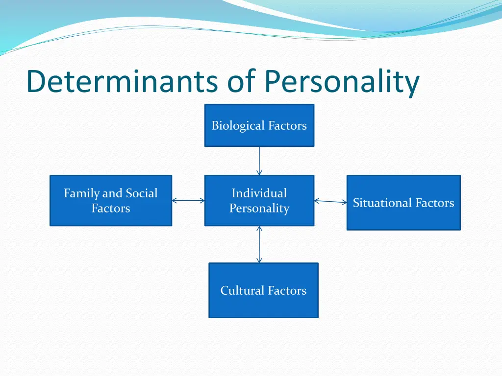 determinants of personality 1