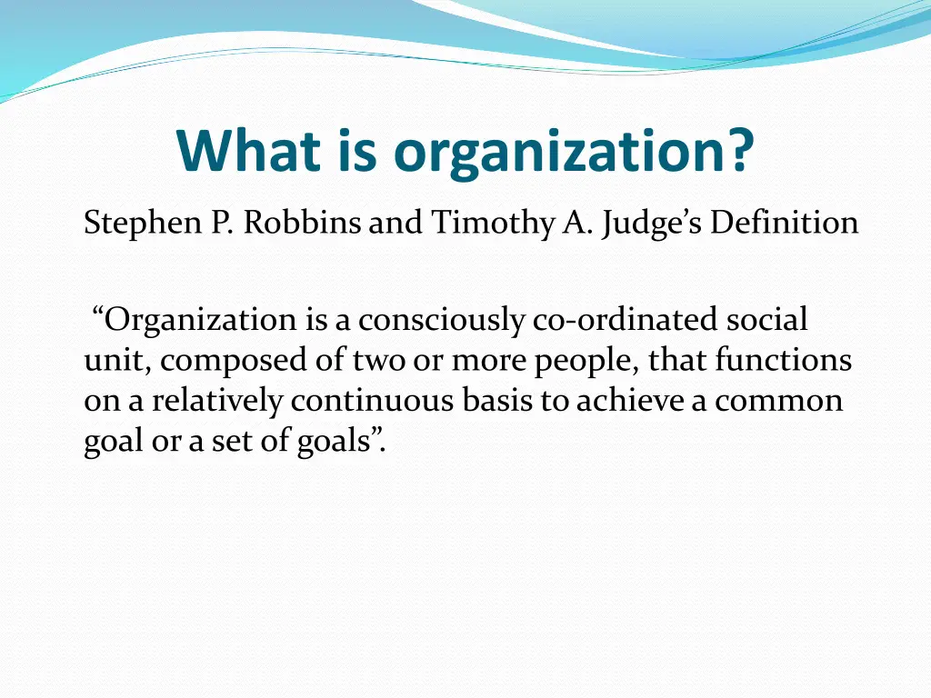 what is organization