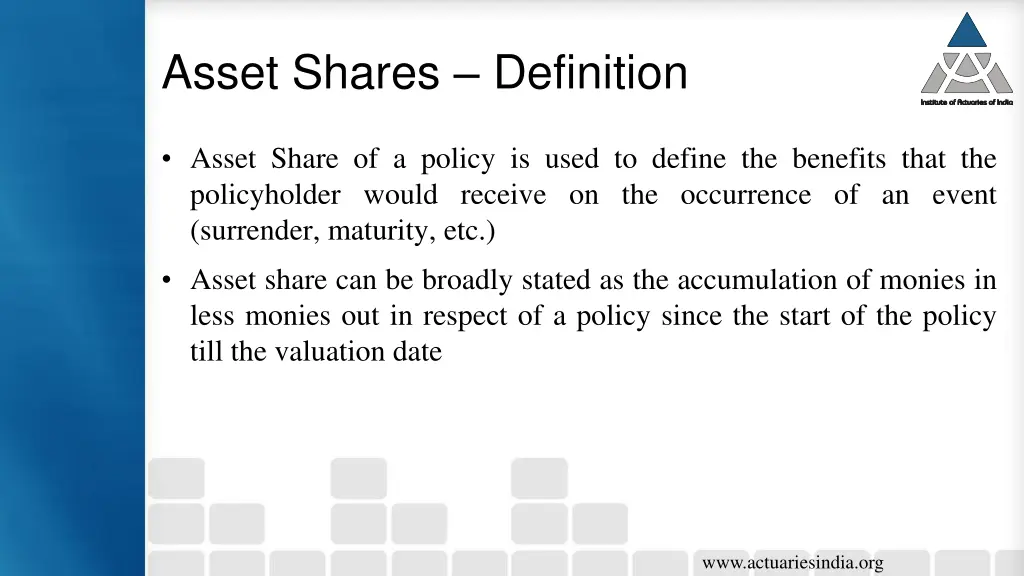 asset shares definition