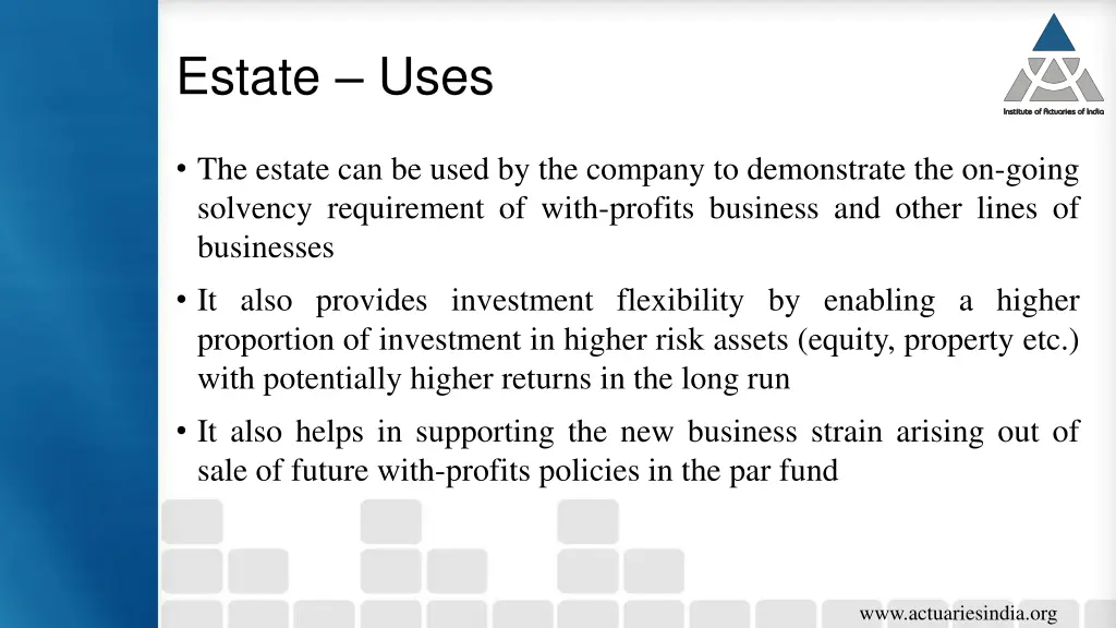 estate uses