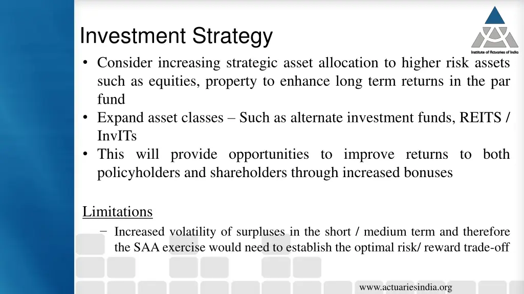 investment strategy consider increasing strategic