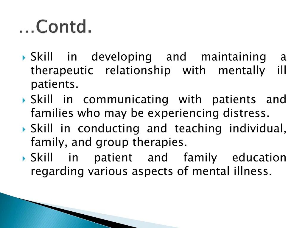 skill therapeutic patients skill in communicating