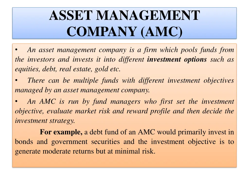 asset management company amc