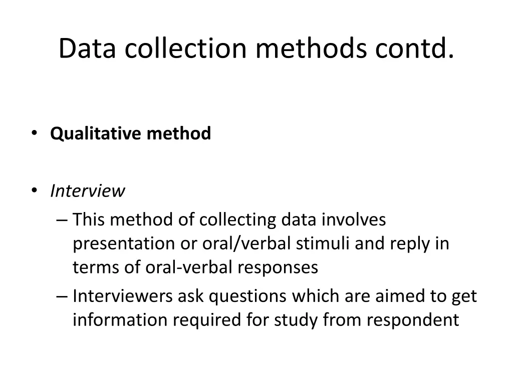 data collection methods contd 10