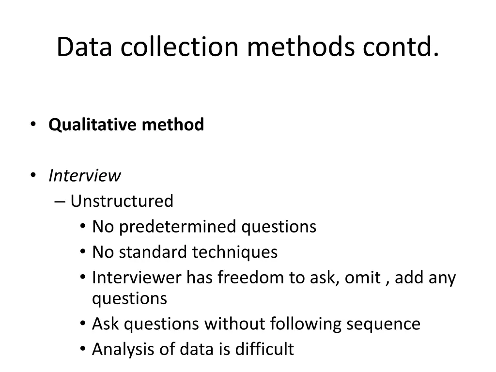 data collection methods contd 12