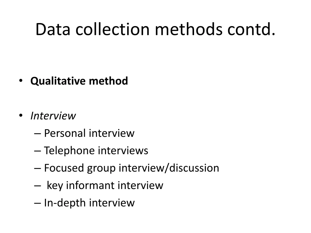 data collection methods contd 14