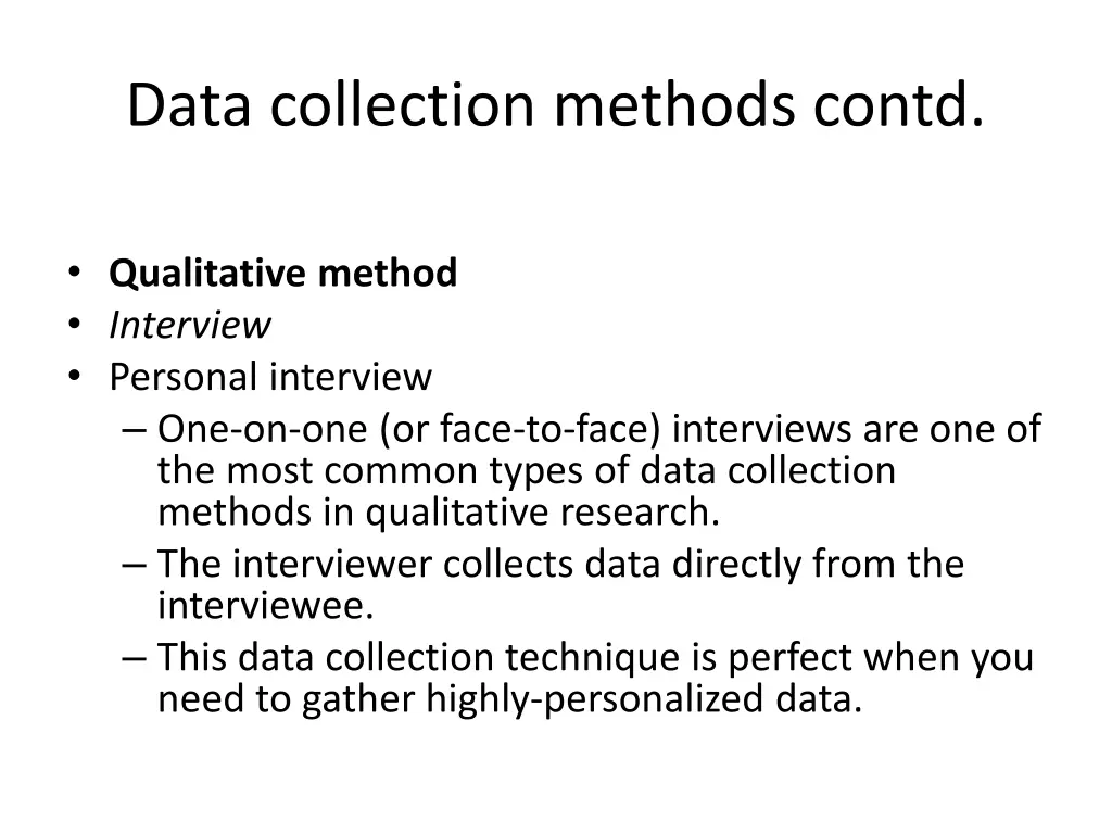 data collection methods contd 15