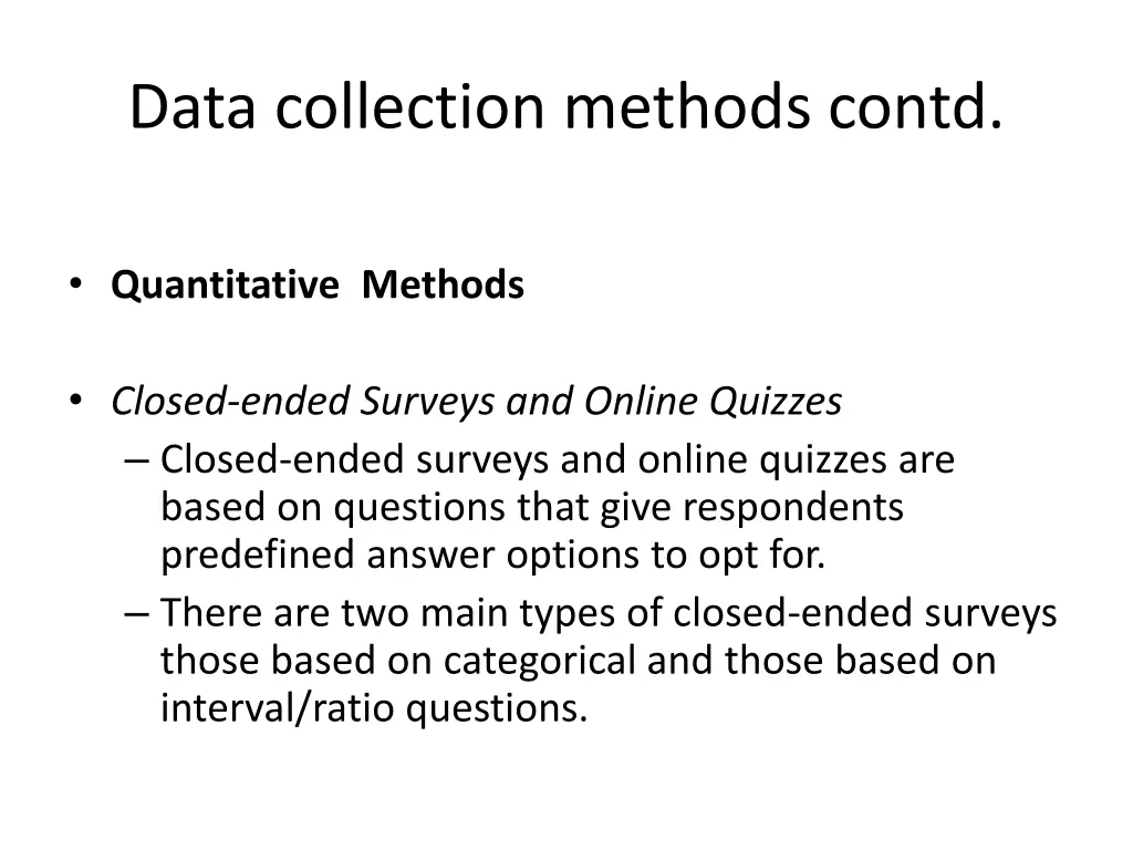 data collection methods contd 3