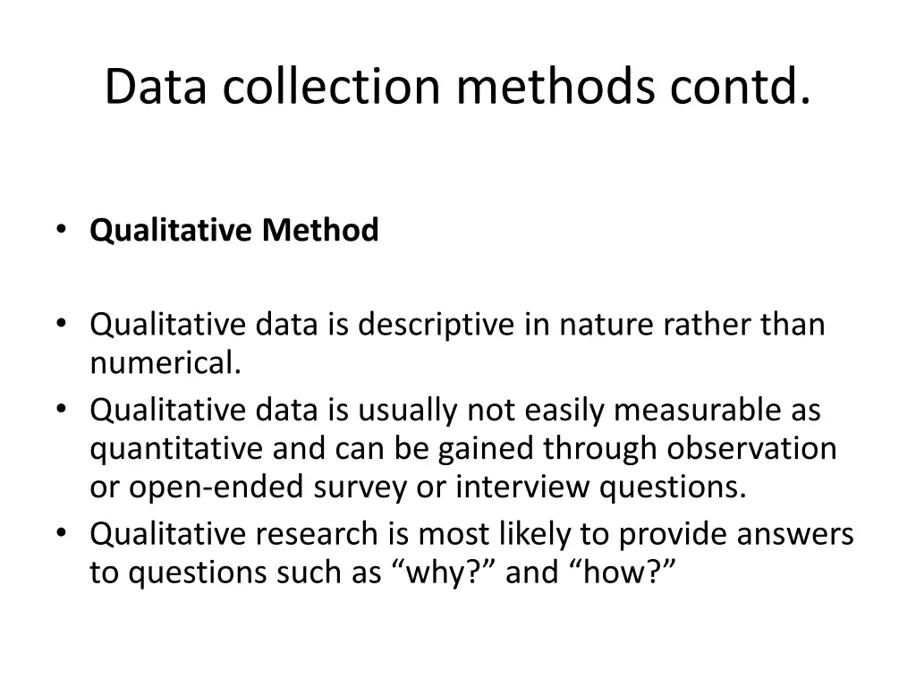 data collection methods contd 5