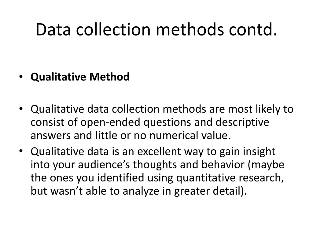 data collection methods contd 6