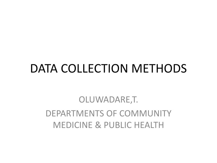 data collection methods