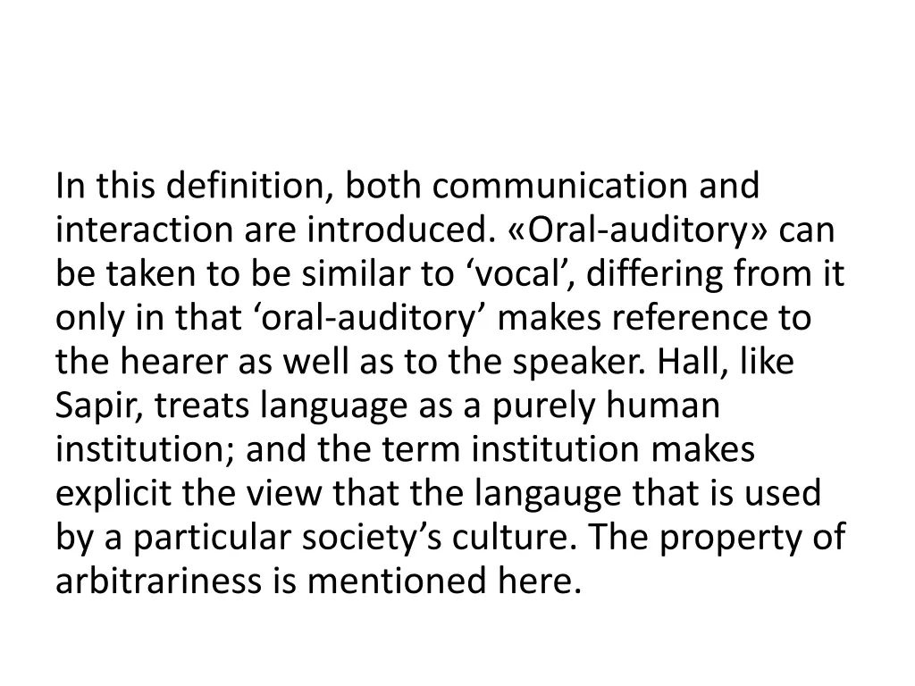 in this definition both communication