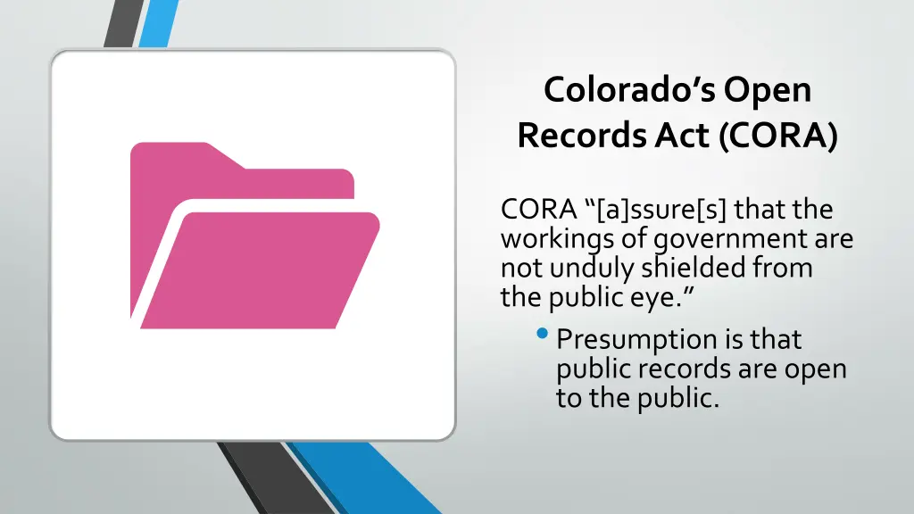 colorado s open records act cora