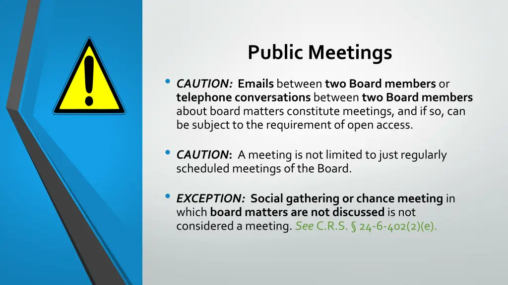 public meetings 1