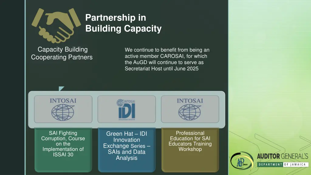 partnership in building capacity