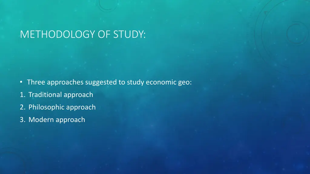 methodology of study