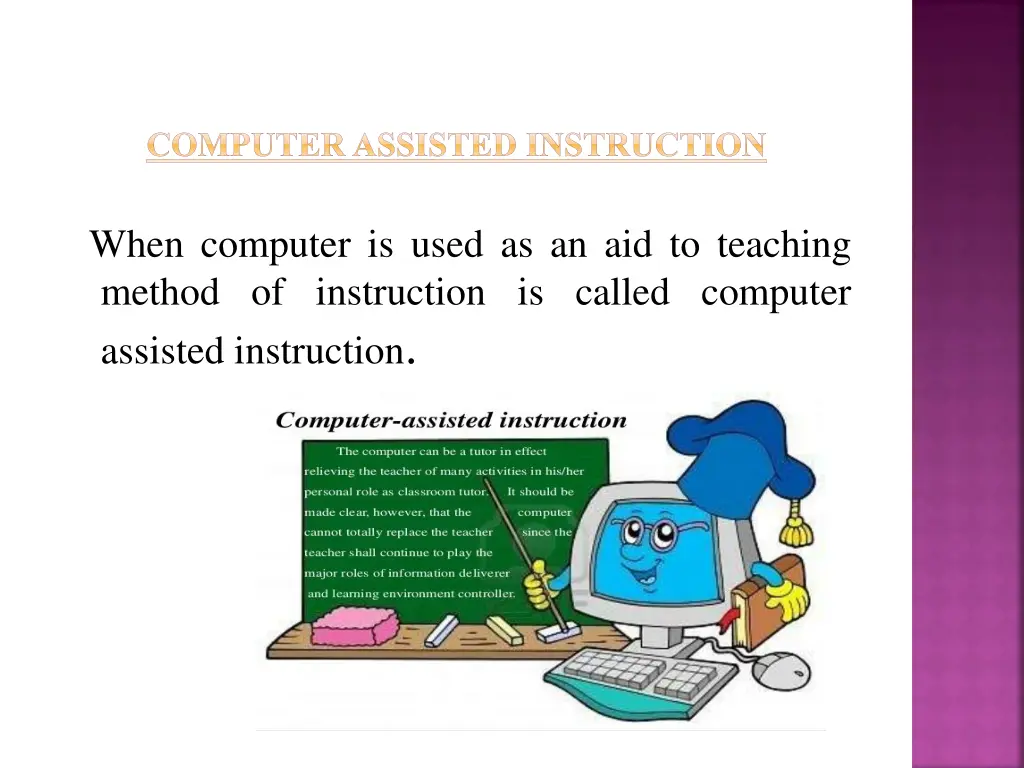 computer assisted instruction