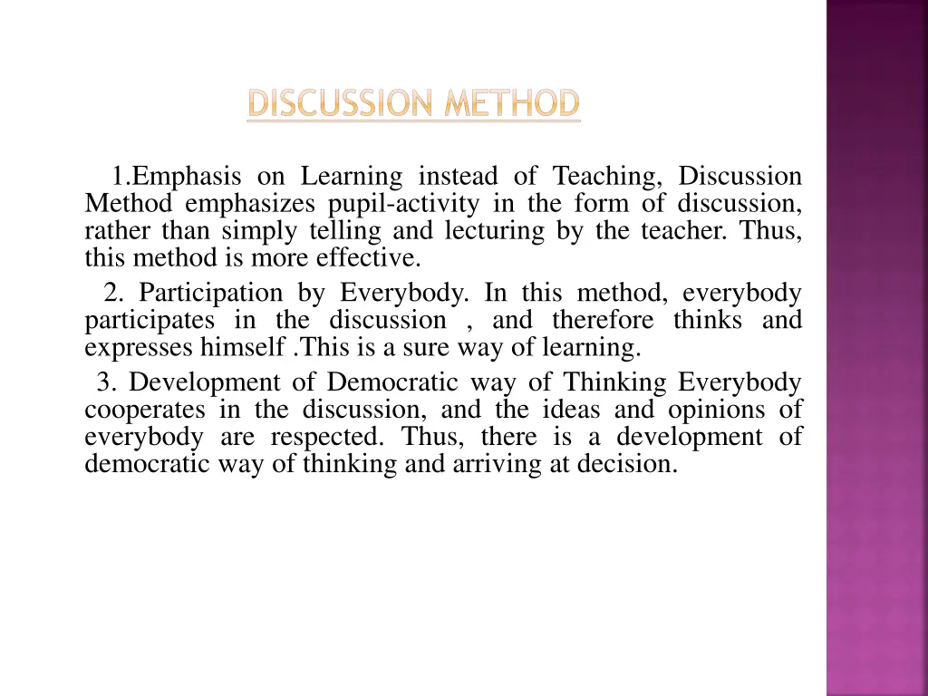 discussion method