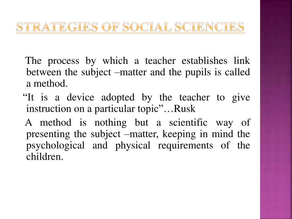 strategies of social sciencies