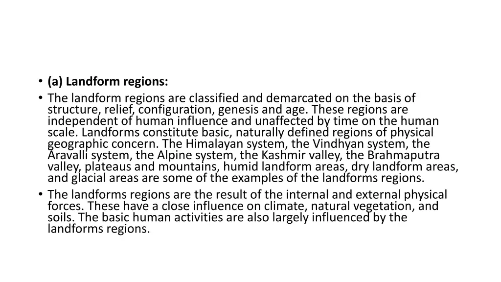 a landform regions the landform regions