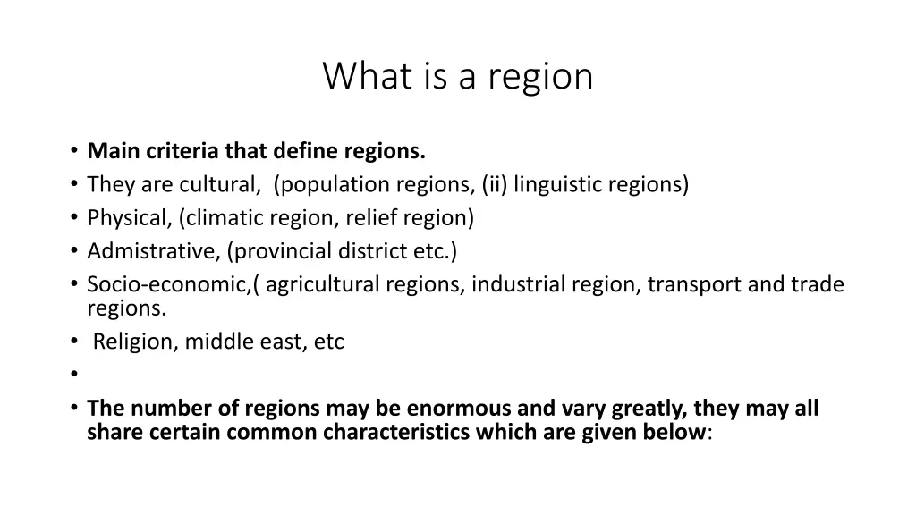 what is a region 1