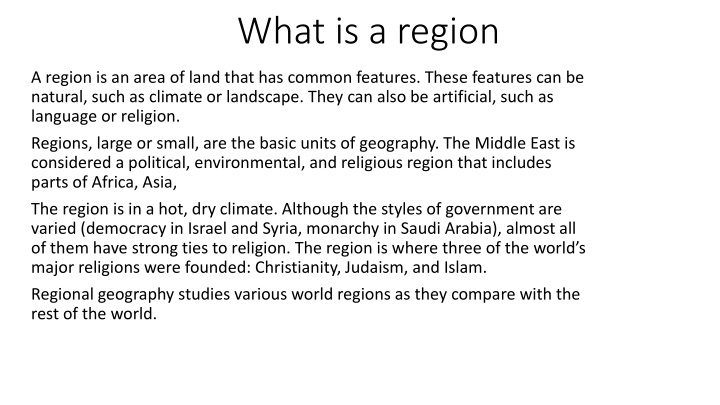 what is a region