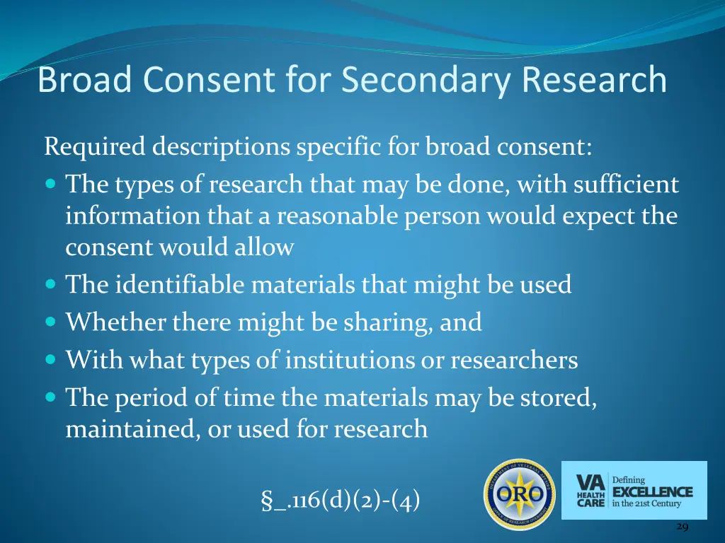 broad consent for secondary research