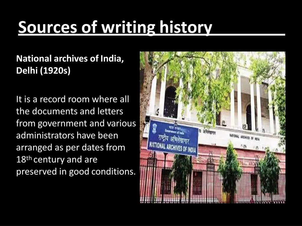 sources of writing history 1