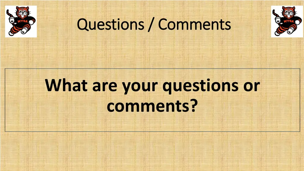 questions comments questions comments