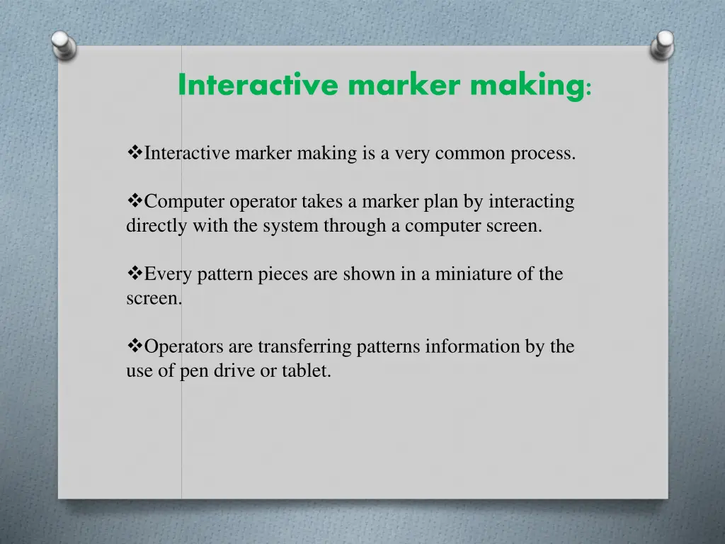 interactive marker making