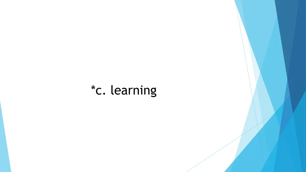 c learning