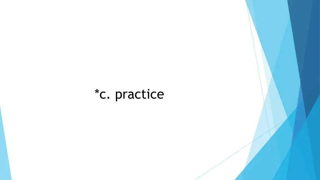 c practice