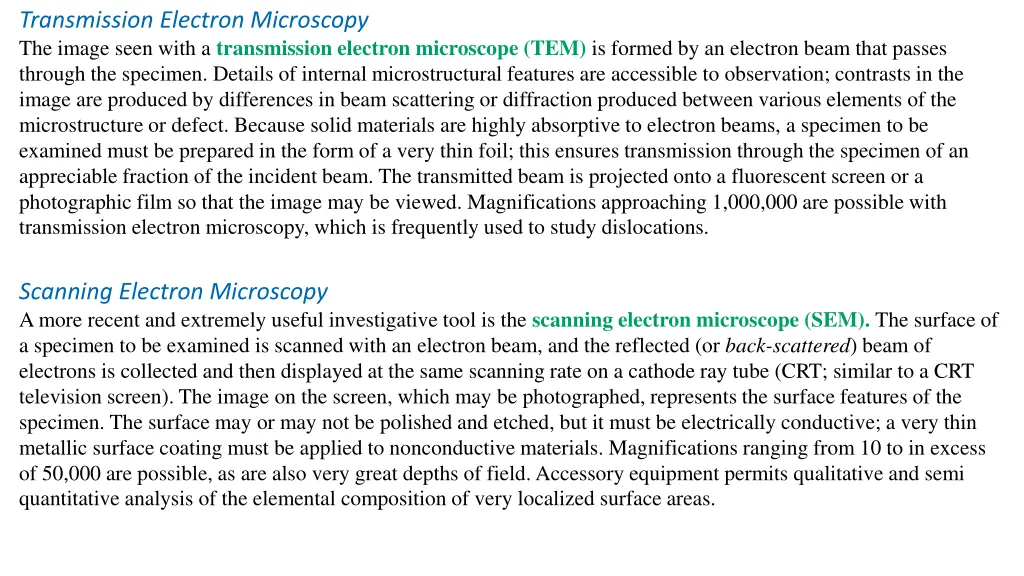 transmission electron microscopy the image seen