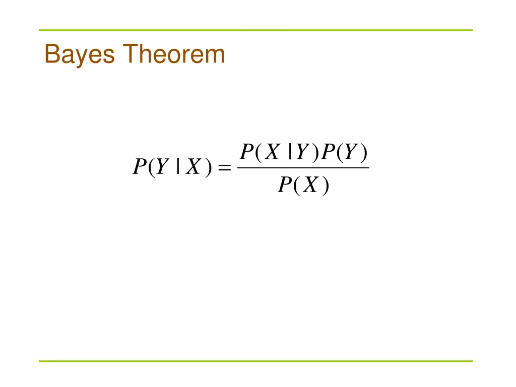 bayes theorem